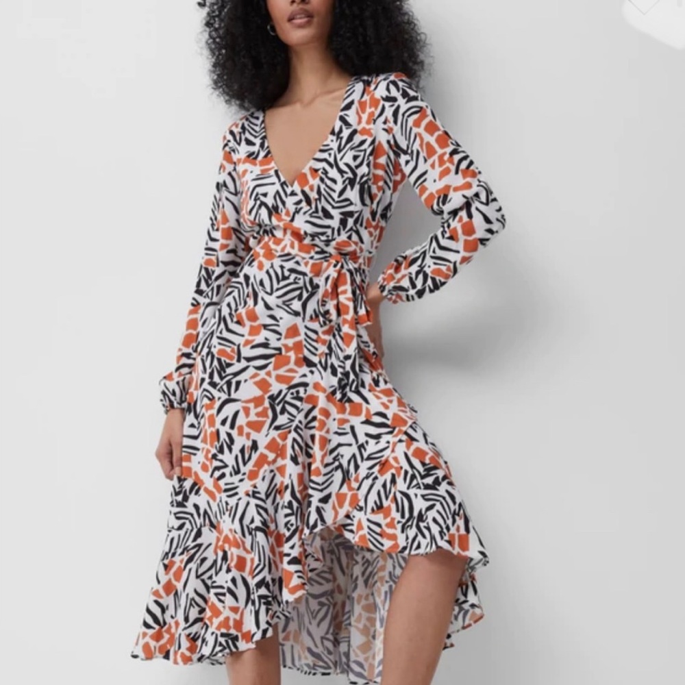 French Connection Afra Verona Drape Dress